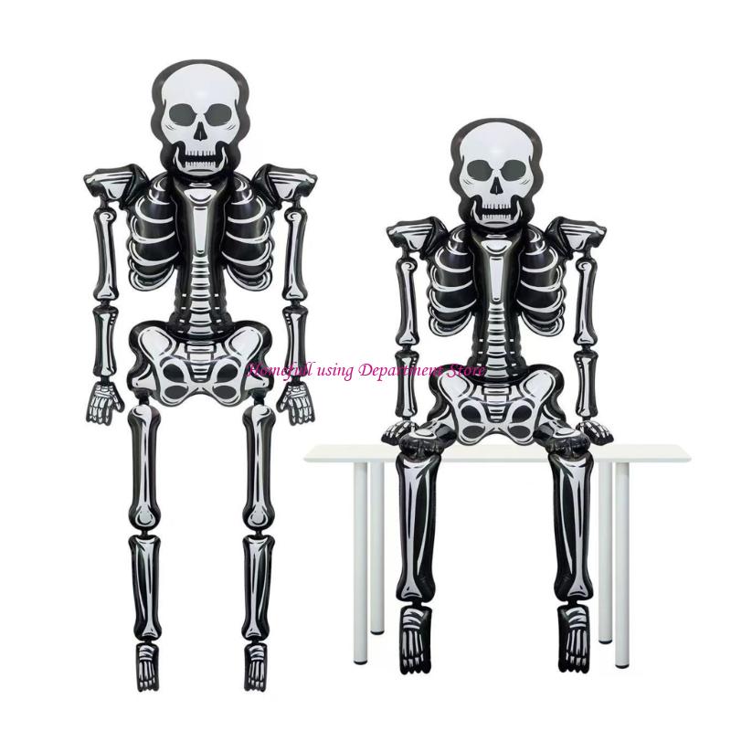 Large 2.55m Skeleton Balloon for Halloween Partie Aluminum Foil Balloons