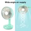Rotating Desk Fan with 3 Speeds USB Charging Portable Cooling Fan for Office Home Wide-Angle Air Circulation Quiet Summer Gadget
