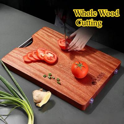 Solid Wood Chopping Board Whole Wood Cutting Ebony Cutting Board Antibacterial Anti-mould Household Kitchen Plate
