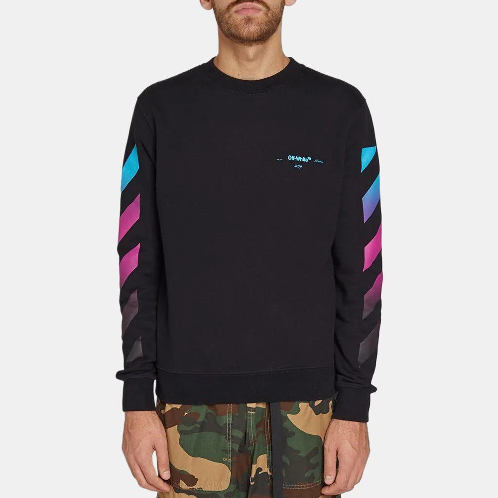 OFF WHITE Diagonal Gradient L/S Tee OMBA025F181920051088