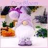 Purple Lavender No Face Doll Decorative Figurine Plush Gnome For Mother's Day Celebration