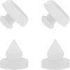 4PCS Brake Pedal Stop Pad for Honda, 74015 Brake Light Switch Stopper Set Replaces 46505-SA5-000 46904-SM4-300, Compatible with Honda Accord, Acura,