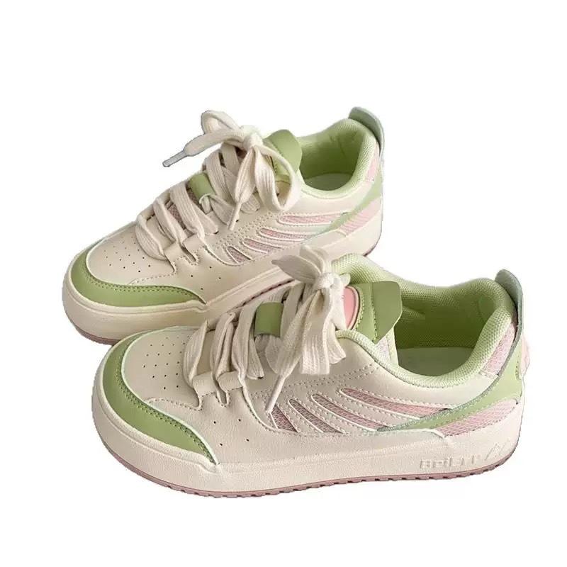 Niche retro bread spring new thick baseplate shoes student casual sports shoes