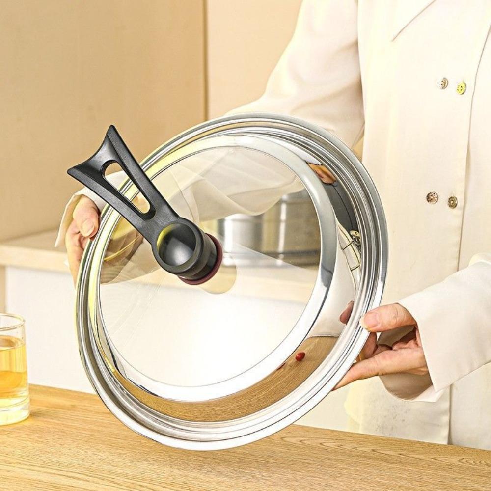 Stainless Steel Pot Cover Universal Wok Pan Lid Durable Cookware Parts  Kitchen Accessories