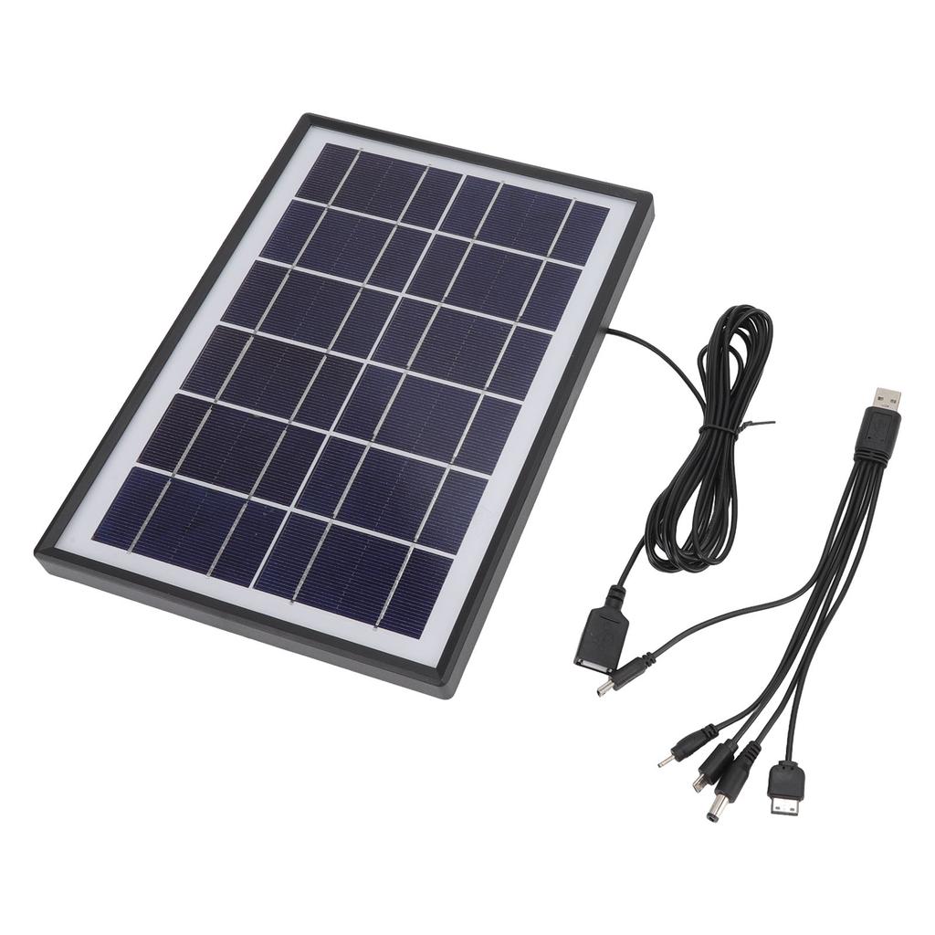 Solar Panel 6W 6V Polycrystalline Silicon Durable Portable Solar Panel Charger for Appliance Phone Lamp