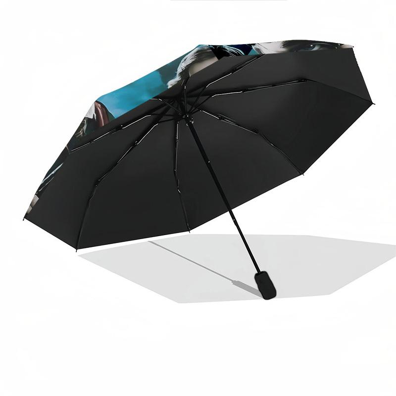 1pc Harry Potter Phoenix Automatic Folding Umbrella - Compact 8-Rib Design, Durable Plastic & Iron1300L