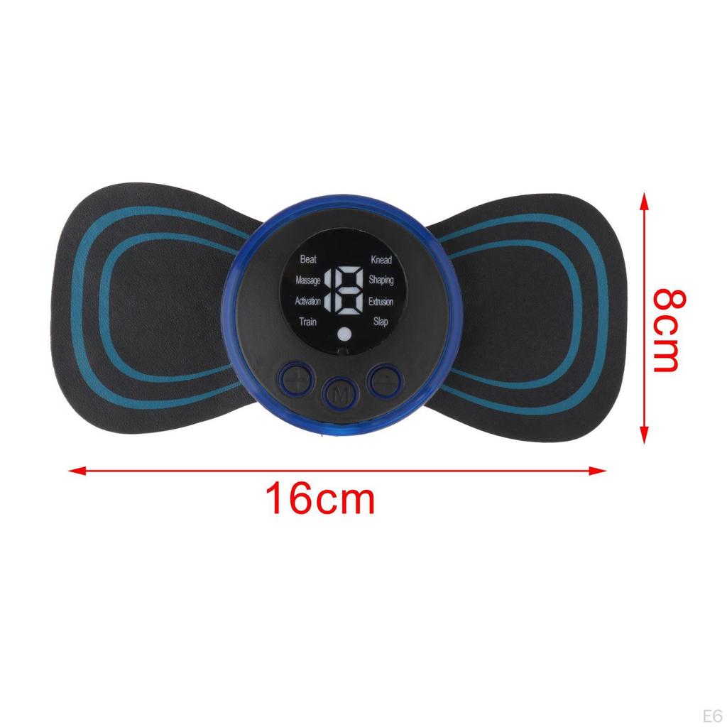 Massage Patch 8 Modes 19 Levels Gifts Mini Device for Neck Foot Back