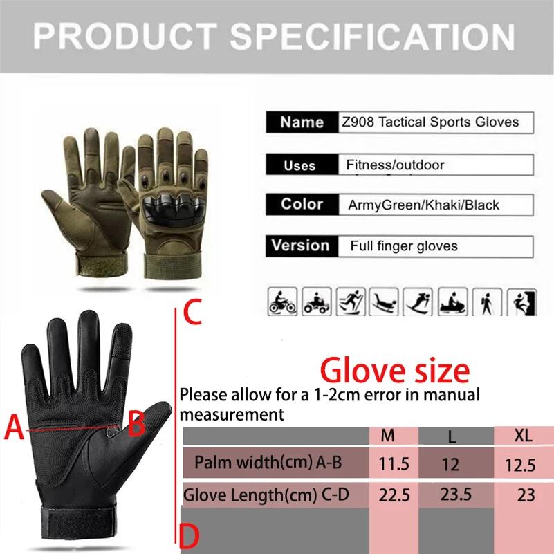Gloves Shooting Gloves Touch Design Fitness Protection Sports Motorcycle Hunting Full Finger Walking Gloves
