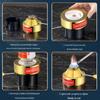 Min Nai Portable Adjustable Gas Stove Burner