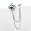 Baroque Rhinestone Pearl Corsage Necklace Brooch - Retro British Court Suit Accessory