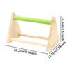 Bird Stand Wood Bird Playground Triangle Perch Playground For Parakeet Canary Cockatiel Finch Training Toy For Inside Outside
