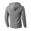 Men's Solid Color Stand Collar Button Sweatshirt Hoodie Men's Sports Large Size Casual Sweatshirt