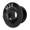 CANSUCC M20 Bicycle Crank Cover Screws Corrosion Resistant Aluminum Alloy Crank Cover Screw Cap