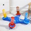 inflatable throwing ring game bean bag game board, including 8 rings and a base, Christmas gifts, suitable for courtyard