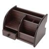 Brown Multi-function Desktop Pen Storage Rack  Home Desktop Sundry Storage