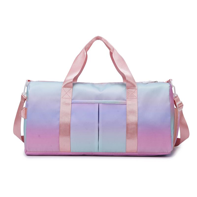 

Colorful Travel Yoga Fitness Bag with Large Capacity and Wet/Dry Separation - Customizable Logo