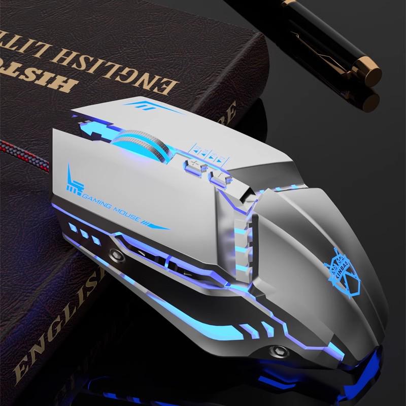 Wrangler Silent Wired Macro Gaming Mouse for Desktop and Laptop