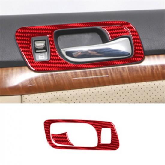 6Pcs Carbon Fiber Interior Door Handle Cover Trim Sticker For Acura TSX 2004-08