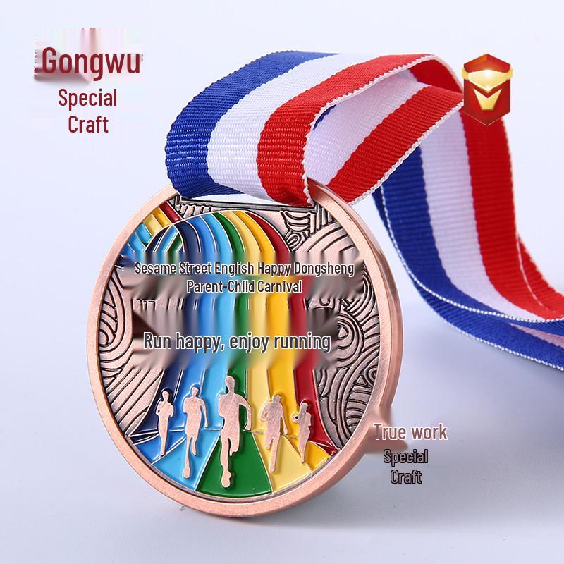 Custom Zinc Alloy Hollow-Out Marathon Running Medals STJP0014