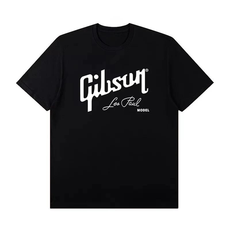 2026 Summer BestSelling Gibson Casual Trend ShortSleeved TShirt for Unisex  LooseFitting and Breathable Shirt Y2k