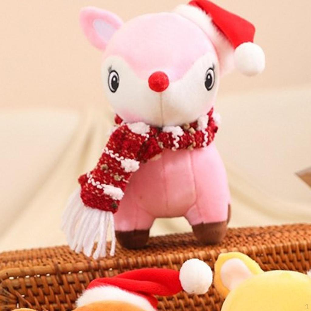 Christmas Reindeer Plush Doll, Xmas Toy, Realistic Soft Deer Stuffed Animal Toy