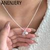Silver Color Star Square Zircon Pearl Necklace For Women Simple Temperament Fashion Vintage Jewelry Gift Wholesale