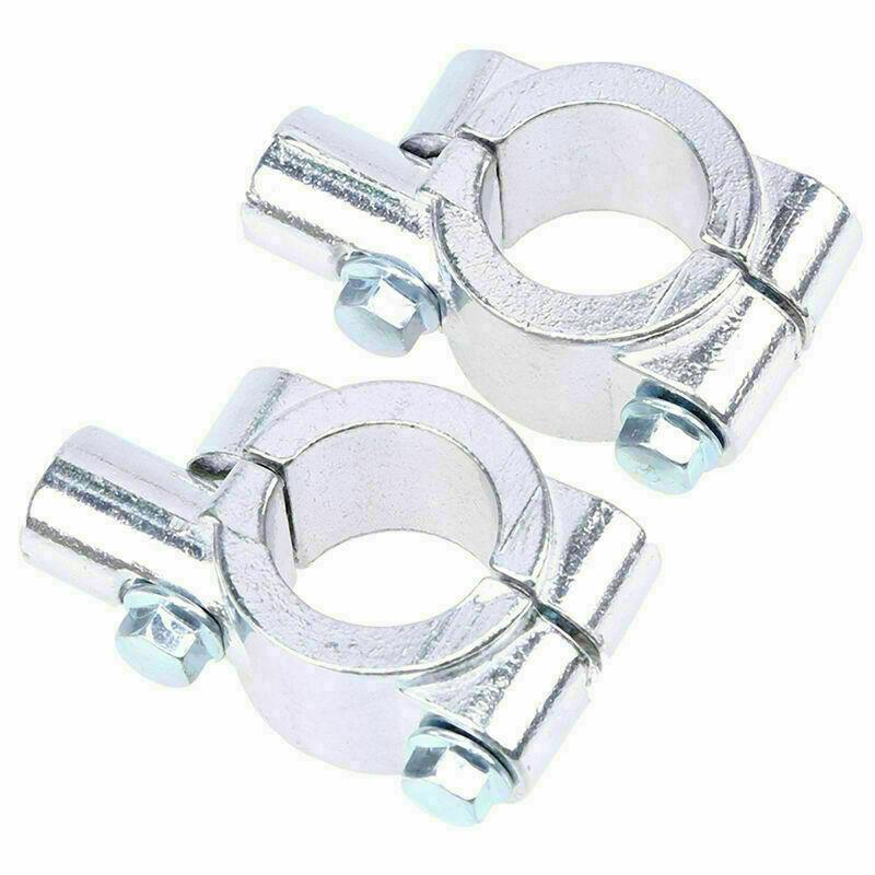 2 stk Sykkel Motorsykkel 7/8" Styre 10MM Gjenge Speil Feste Holder Klemme Adapter