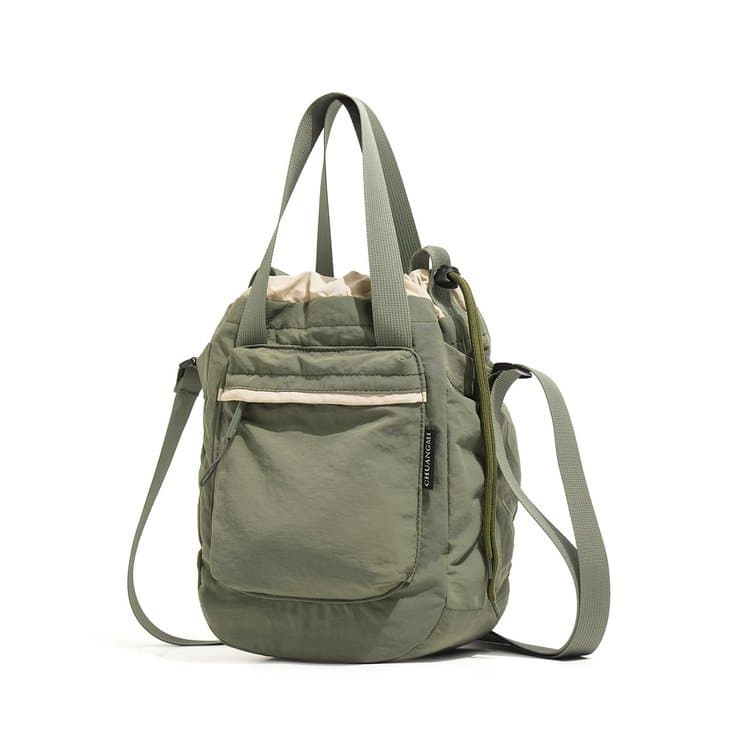 Nylon outdoor messenger bag casual bucket small bag
