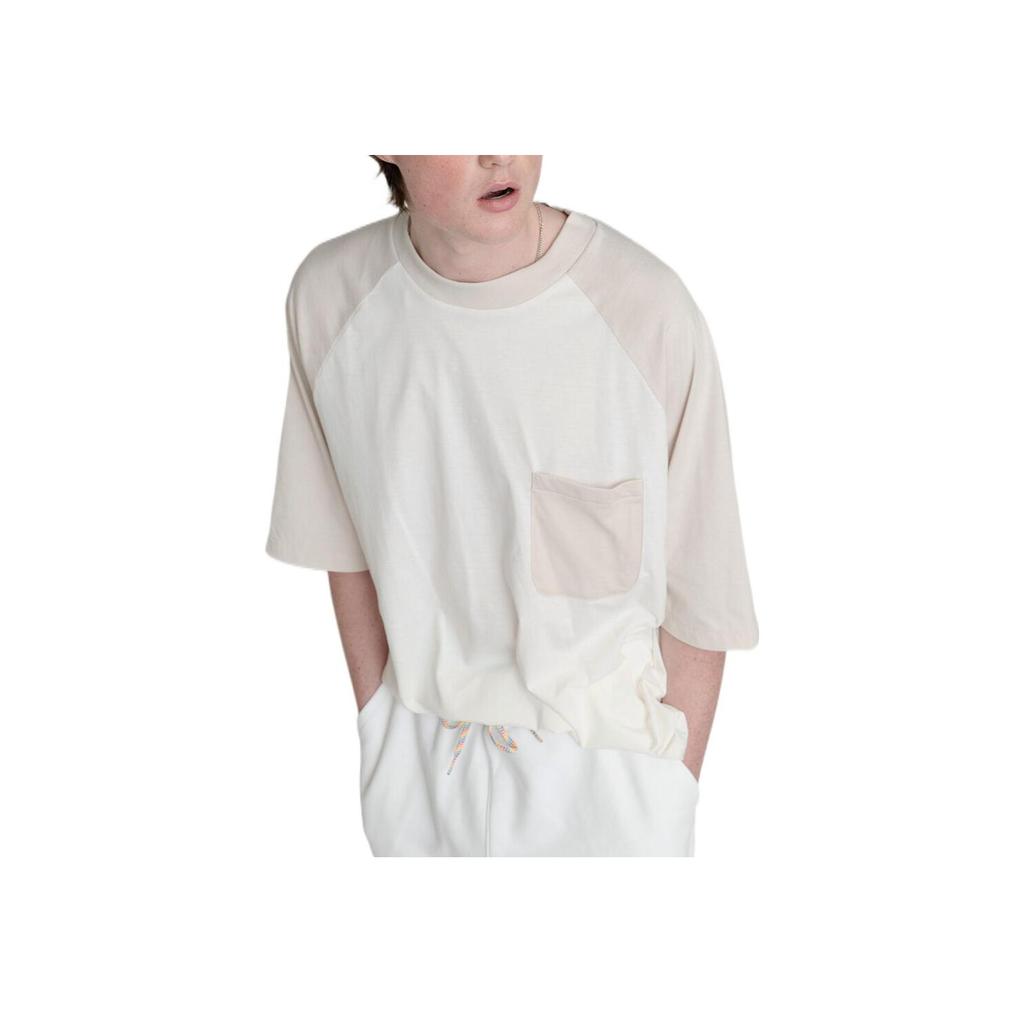 Levis Color Block Raglan Short Sleeve Straight Fit T-Shirt Men Tops White A2139-0001