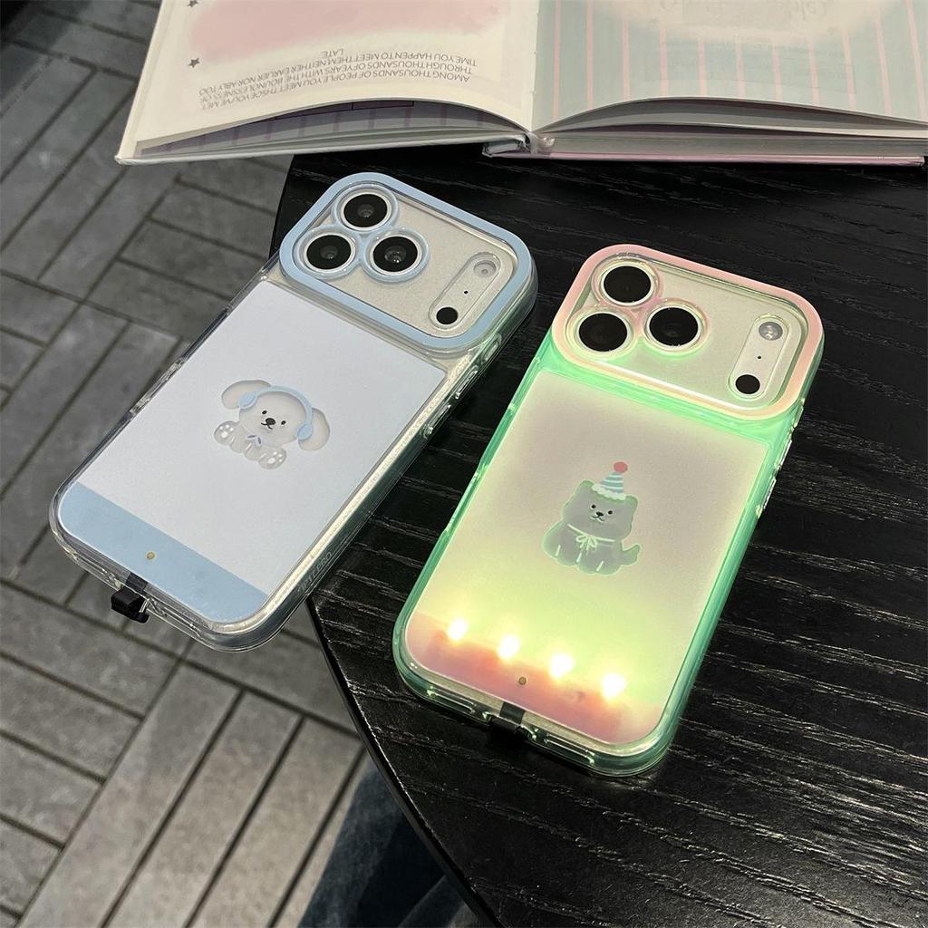 Cartoon Flashing Dog Case for iPhone 14/13/12/11 & 17/16/15 PROMAX