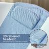 Anti-Slip PVC Bathtub Mat with Suction Cups, Pillow, and Backrest for a Relaxing Bubble Bath