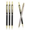Luxury Full Metal Mechanical Pencil 0.5mm Lead Gold Silver Pen Holder Art Design Sketch Painting Pencil Korean School Stationery