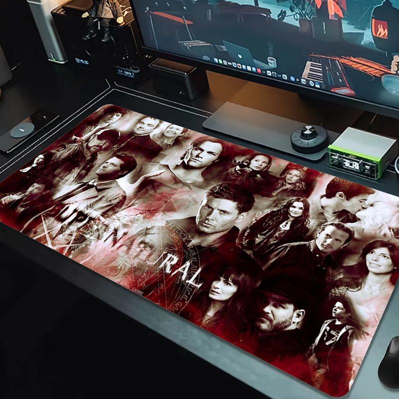 Supernatural Color Mouse Pad Large Gaming Table Cushion Non-slip Laptop Tablet Big Mousepad XXL Mat Mini PC Playmat With Lock edge
