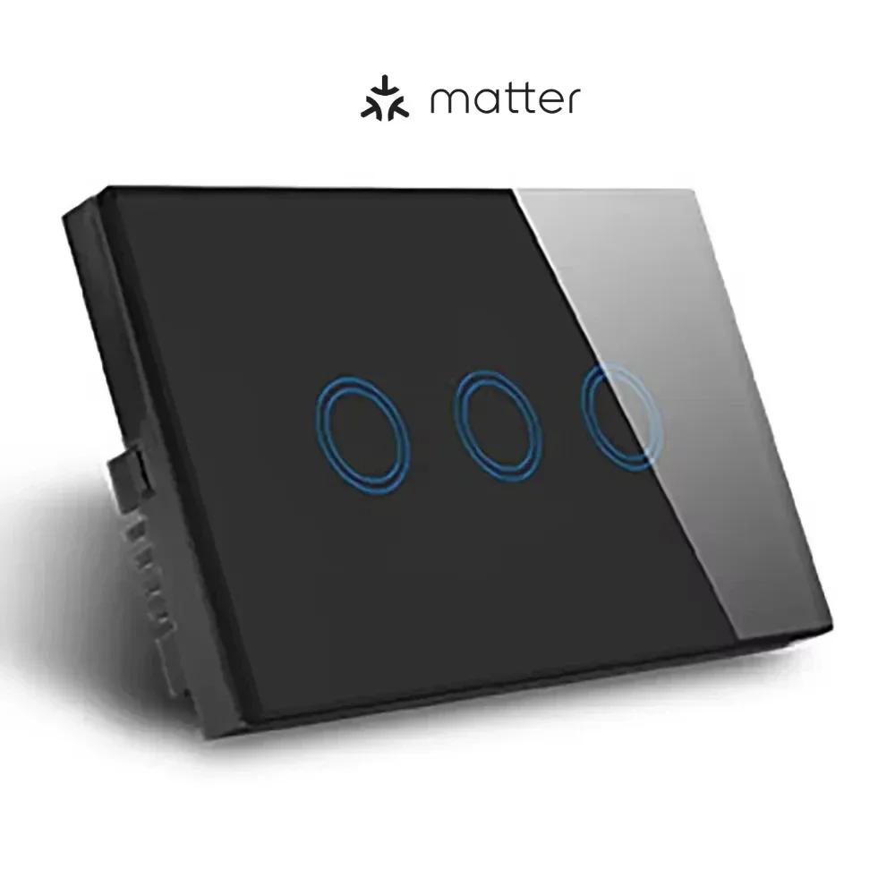 

Melery Matter Thread WiFi Розумний вимикач світла для стіни Сенсорний екран Скляна панель Дистанційне керування через Alexa Google Home Siri Homekit SmartThings CHINA