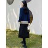 Women's Contrast Two-Piece Look Knitted Pullover