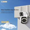 Icsee Dual-Lens 5G WiFi Camera: HD Color Night Vision, Mobile-Powered Remote Outdoor Monitor