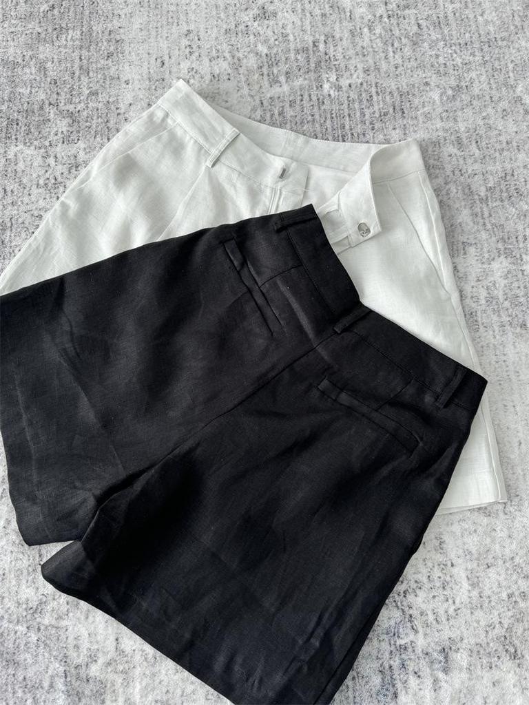 Women's Breathable Linen Shorts - Casual, Light, Slimming Fit for Summer