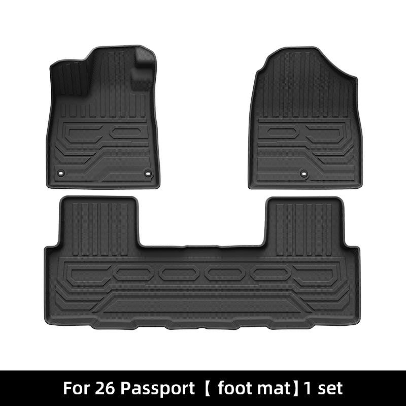 Eco-Friendly TPE Floor Mats for 2019-2026 Honda Passport – Includes Trunk Mats