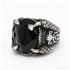 Accessories European and American Personality Retro Dragon Claw Men's Ruby Ring
