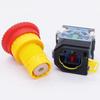 AC 440V 10A Roter Pilz Not-Aus Drucktaster Schalter 22mm NO NC Drucktaster Schalter LA38-11ZS
