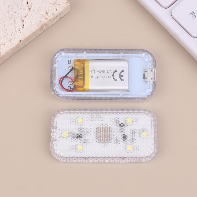 Led Touch Light Mini Wireless Car Interior Lighting Auto Reading Light, Touch Sensing, Trunk Foot Atmosphere Surround Light