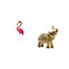 Flamingo Sculpture Figurine Art Ornament for Holiday Spring And Home Decoration Yard Stake Resin