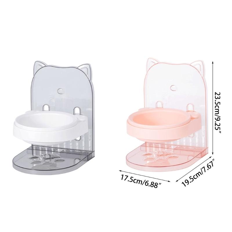 Durable Neck Protectors Pet Bowl Feeder Skid-Proof Large Capacity Cat Dog Bowls Adjustable Height Pet Feeding Bowl