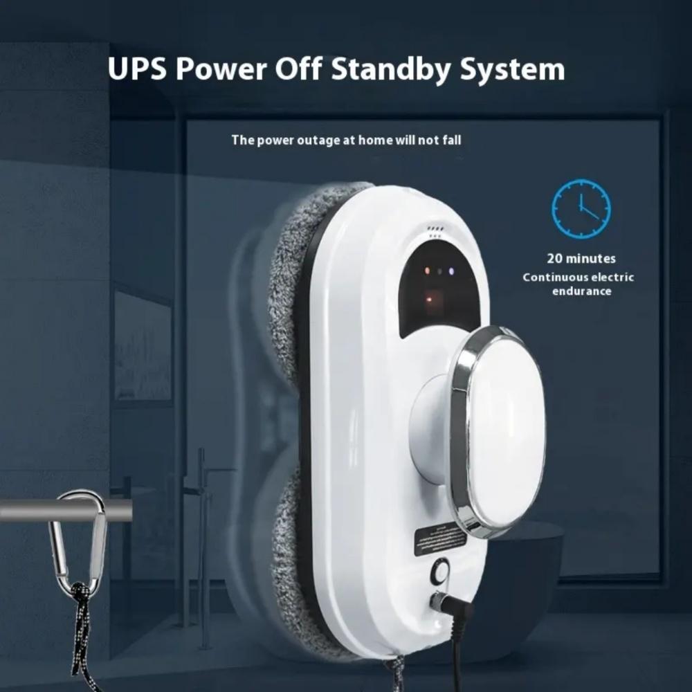 Smart Window Cleaning Robot with Ultrasonic Spray Strong Suction