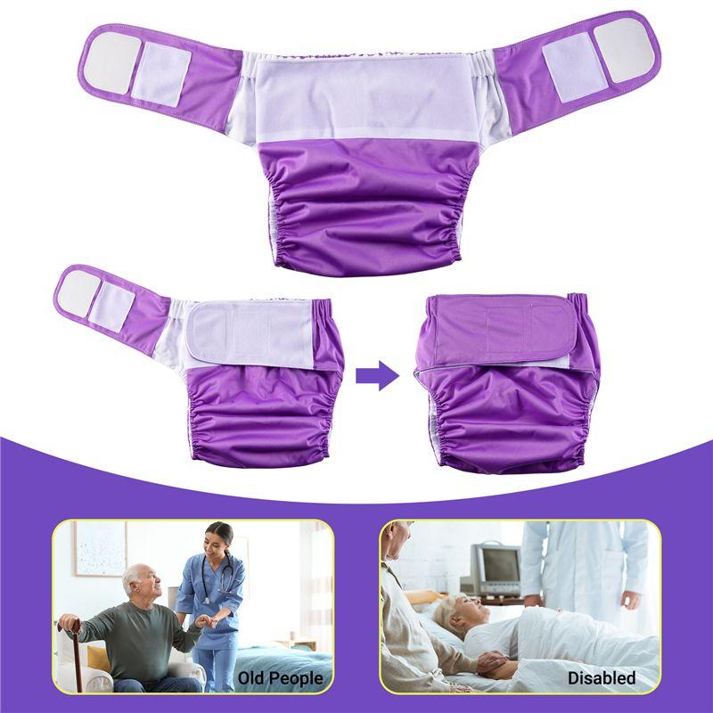 M-Modern-Super Large Reusable Adult Diaper For Old People And Disabled, Size Adjustable Waterproof Incontinence Pants Underwear