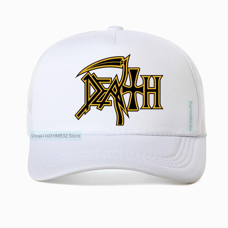 Death Metal Band Mesh Baseball Cap Fashion Rock Enthusiast Fan Hat Summer Unisex Breathable trucker hat