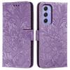For Samsung Galaxy S25/S24 Case Lace Flowers PU Leather Flip Wallet Phone Cover