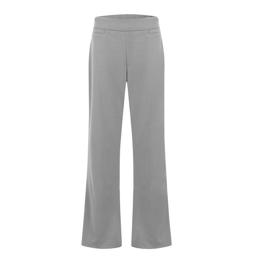 Pantalones de mujer Pantalones de trabajo acampanados de cintura alta informales de verano con bolsillos Pantalones casuales