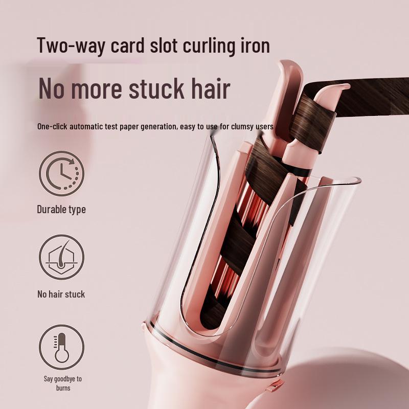 3-in-1 Automatic Hair Curler with Interchangeable Heads for Big Waves, Straight Hair, Corn Waves, & Egg Rolls