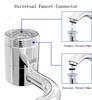 Stainless Steel 1080° Swivel Kitchen Faucet Extender Universal Splashproof Dual Mode Bathroom Sink Accessories with Adapter
